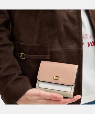 ミラ スモール フラップ ウォレット・カラーブロック | COACH